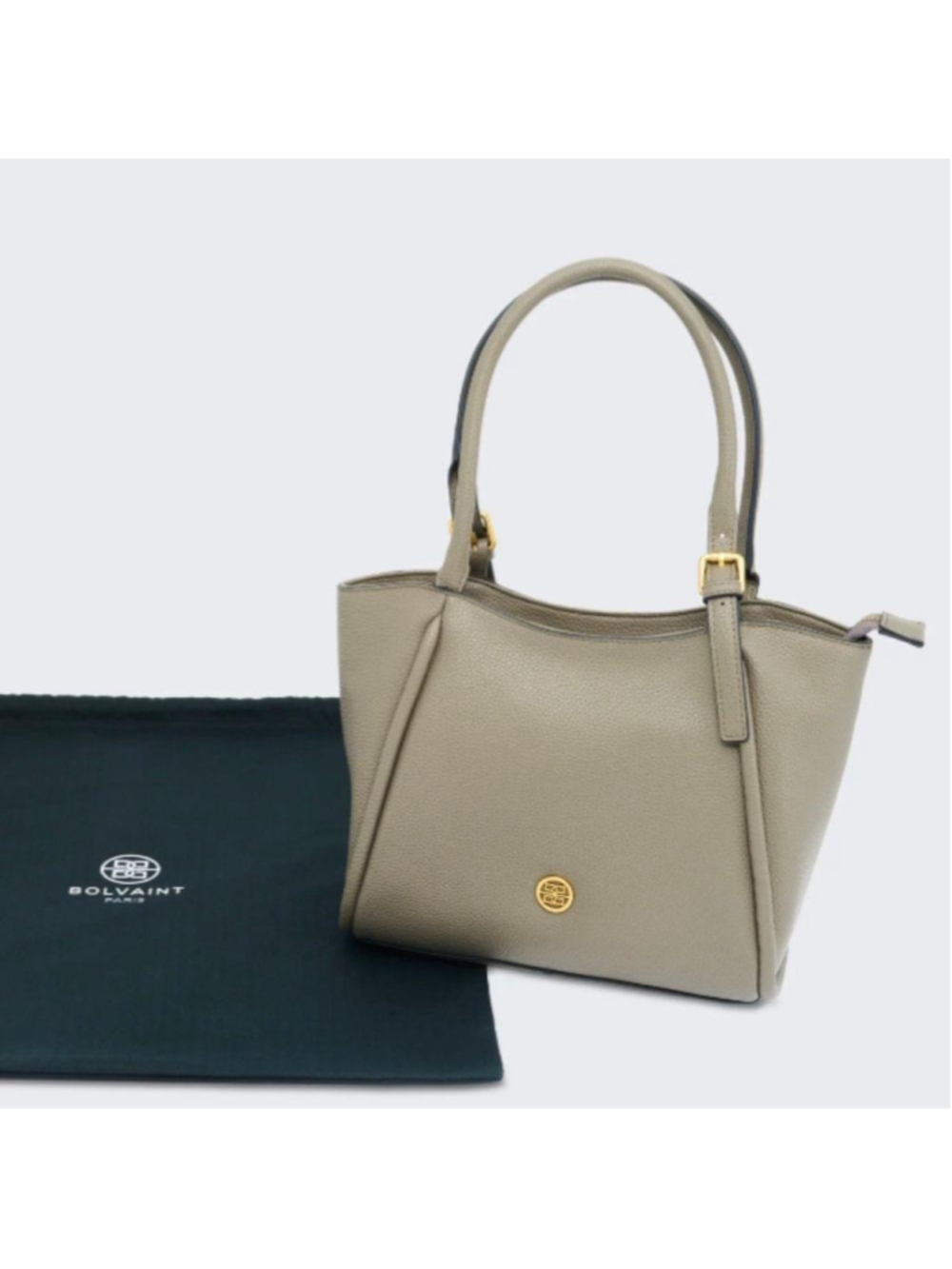 Leather purse gray gold tote bag shoulder bag luxury purse
